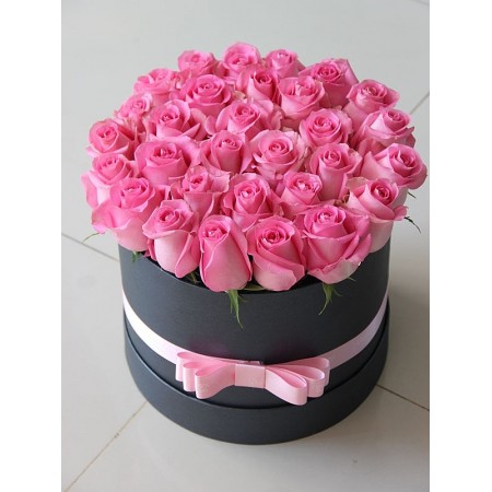 Kutuda Pembe Gül 30 Adet