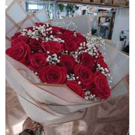 Kırmızı Gül Buketi 17 Adet