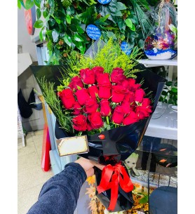 Kırmızı Gül Buketi 21 Adet